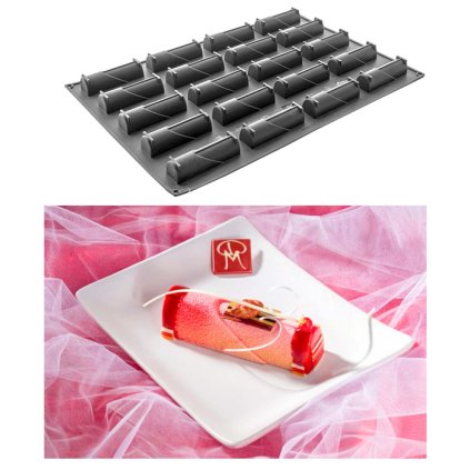 9854 forma silikonova 20ks flow 12x3 3 v 3 2cm 100ml