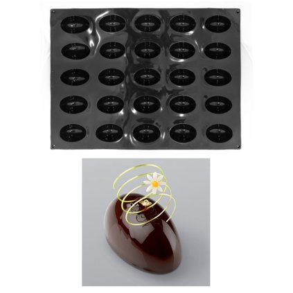 9971 forma silikonova 25ks oval 8 5x5 v 4 3cm 100ml