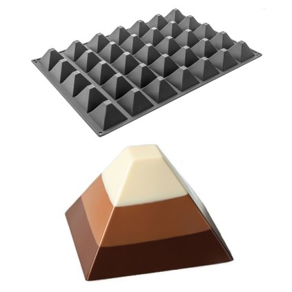 10010 forma silikonova 35ks pyramida 7x7 v 4 5cm 80ml