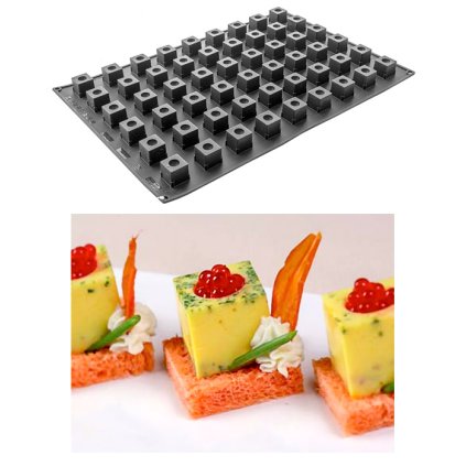 10049 forma silikonova 54ks mini krychle 3x3 v 3cm 25ml