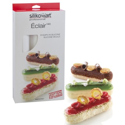 10736 forma silikonova design s vykrajovatkem eclair 6x140ml