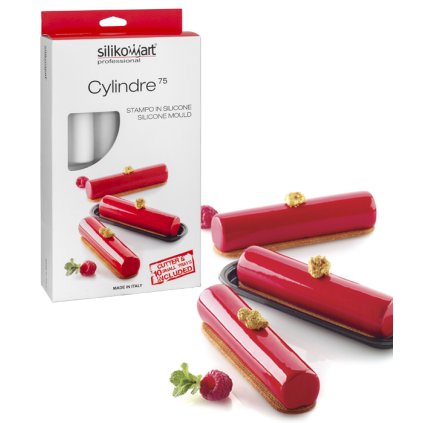 11003 forma silikonova s vykrajovatkem a tacky 8ks cylindre 8x75ml