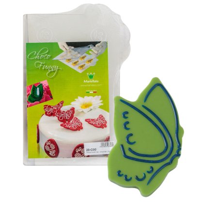 16619 formy na cokoladove dekorace motyl 12 tvaru 2 formy