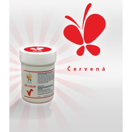 4118 gelova barva cervena 30 g kelimek