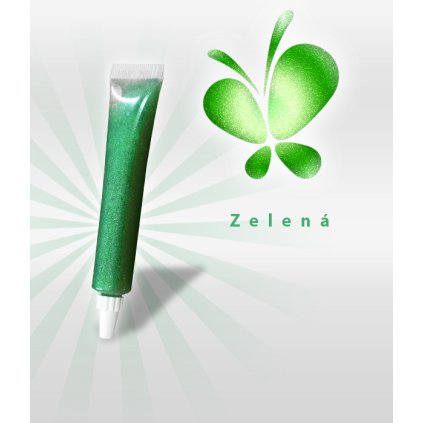 4184 gelova barva glitter trpytiva af zelena 25 g tuba