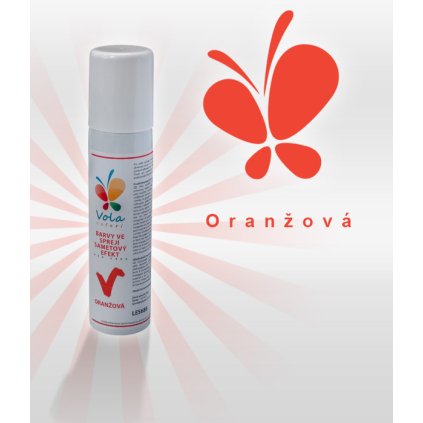 4076 chablonage sprej sametovy efekt af oranzova 100 ml sprej
