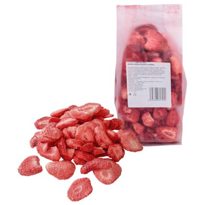 1727 jahoda susena mrazem na platky 100 g sacek