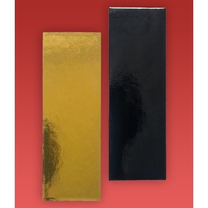 6929 podlozka minidezert 2400 15x4cm zlato cerna 100 ks bal