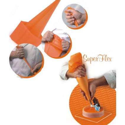 13589 sacek trezirovaci silikon delka 50cm oranzovy