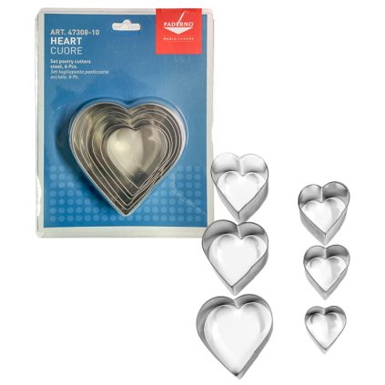 12071 vykrajovatka sada 6ks srdce tvar 5 9 v 3cm