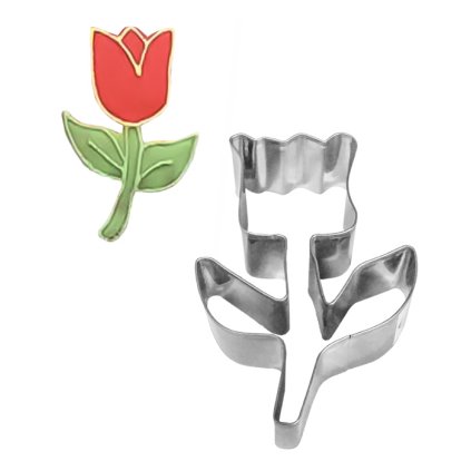 12392 vykrajovatko nerez tulipan 5 5x8 4cm v 3cm