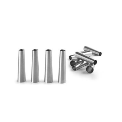Nerezové trubičky mini na zákusky 4ks 6,5cm průměr 1,6cm - Ibili  | Cukrářské potřeby