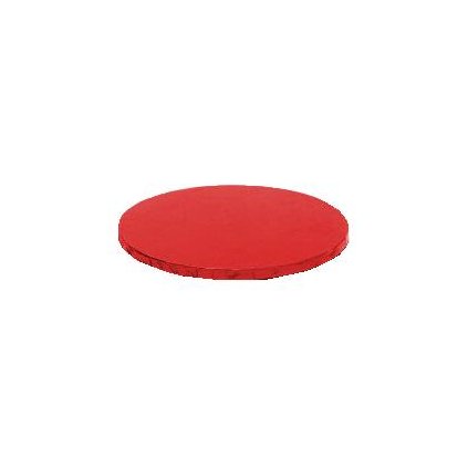 Kulatá podložka pod dort červená 25x1,2 cm - Decora  | Cukrářské potřeby