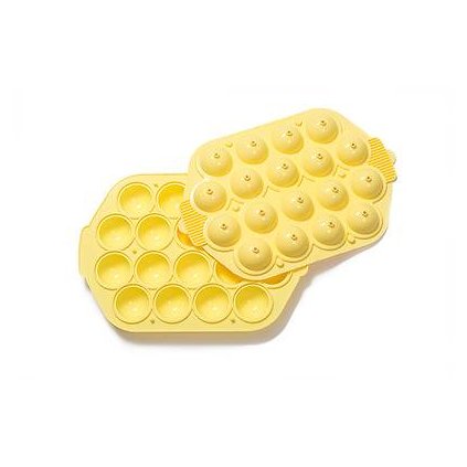 Silikonová forma na 18x cake pops žlutá - Decora  | Cukrářské potřeby