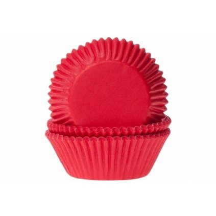 Papírový košíček na muffiny červený 50ks  | Cukrářské potřeby