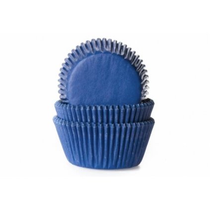 Papírové košíčky na muffiny modré 50ks  | Cukrářské potřeby