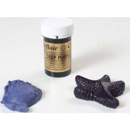 Gelová barva Sugarflair (25 g) Deep Purple  | Skvělé pro Váš domácí dort