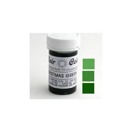 Gelová barva Sugarflair (25 g) Christmas Green ♡