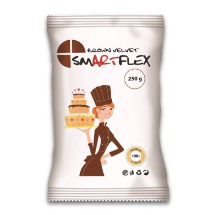 Fondán na dort Smartflex Brown Velvet vanilkový (250 g) ▹