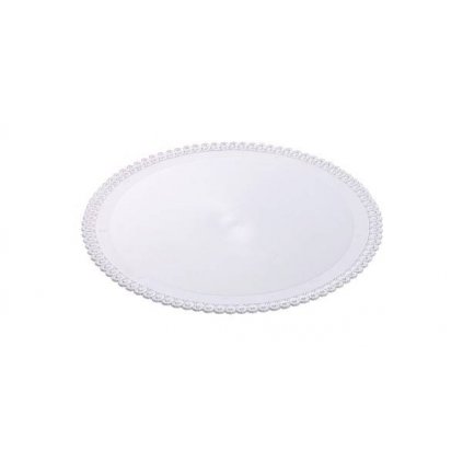 Tác plastový bílý kruh 28 cm (1 ks) /D_0590