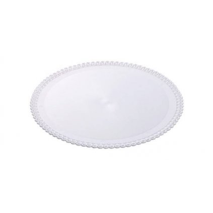 Tác plastový bílý kruh 32 cm (1 ks)  /DTS