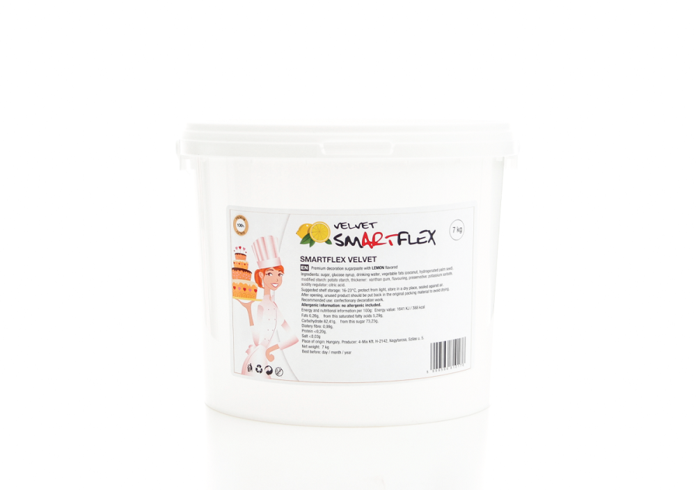 Smartflex Velvet Citron 7 kg (Potahovací a modelovací hmota na dorty)