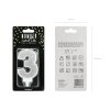 PARTY DECO Svíčka číslice "3" stříbrná 7 cm 1 ks