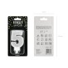 PARTY DECO Svíčka číslice "5" stříbrná 7 cm 1 ks