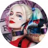 Jedlý papír - obrázek na dort - kruh: HARLEY QUINN