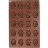 Orion silikonová pečicí forma hnědá Pracny (na 20 ks) ▹