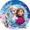 FROZEN - TRIO (Zvolte VELIKOST průměr 20 cm ☝, Zvolte PODKLAD FONDÁNOVÝ DECORLIST ✴️)