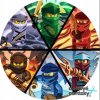 LEGO NINJAGO (Zvolte VELIKOST průměr 20 cm ☝, Zvolte PODKLAD FONDÁNOVÝ DECORLIST ✴️)