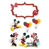 Jedlý papír  MICKEY A MINNIE (● materiál FONDÁNOVÝ DECORLIST ✴️)
