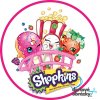 SHOPKINS (Zvolte VELIKOST průměr 20 cm ☝, Zvolte PODKLAD FONDÁNOVÝ DECORLIST ✴️)