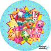 SHOPKINS (Zvolte VELIKOST průměr 20 cm ☝, Zvolte PODKLAD FONDÁNOVÝ DECORLIST ✴️)