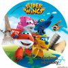 SUPER WINGS (Zvolte VELIKOST průměr 20 cm ☝, Zvolte PODKLAD FONDÁNOVÝ DECORLIST ✴️)