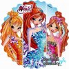 WINX (Zvolte VELIKOST průměr 20 cm ☝, Zvolte PODKLAD FONDÁNOVÝ DECORLIST ✴️)