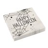 Papírové party ubrousky Happy Halloween - pavučiny 33x33cm, 16 ks  /BP