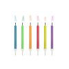 Dortové svíčky - barevný plamen 6 cm - 6 ks  /BP