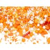 Barevné cukrové zdobení oranžové