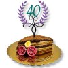 Slavnostní číslovka TRIO, zápich na dort
