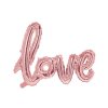 PartyDeco foliový balónek růžovo-zlatý Love 73 x 59 cm ▹