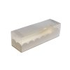 Krabička na makronky 160x50 v.50mm+vložka papír bílý dekor 1 ks/krabička