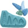 Silikonová formička - listy 9x5,5cm - Cakesicq  | Cukrářské potřeby