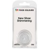 Jedlá prachová perleťová barva Food Colours New Silver Shimmering (2,5 g) Stříbrná ▹