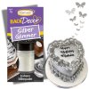 Stříbrný prach povrchový i do krémů, potravinářské třpytky 7g