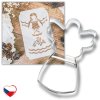 Sada MIKULÁŠ, ČERT a ANDĚL XL 20 cm - vykrajovátka a šablony na zdobení 6ks
