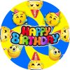 Jedlý papír  EMOJI - HAPPY BIRTHDAY