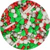 Vánoční přání sypání 3D sprinkle medley 70 g: cukrářské potřeby pro pečené dobroty