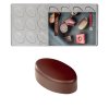15902 forma na pralinky oval hladky 10g 3x7 tvaru forma